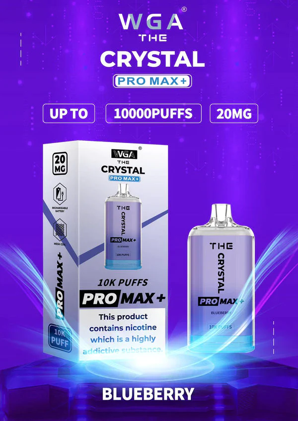 Purple Rain by WGA Crystal Pro Max Plus 10000 Disposable Vape 