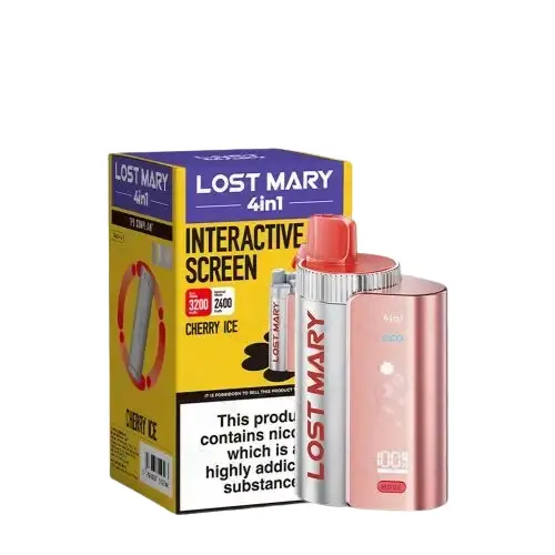 Cherry Ice Lost Mary 4 in 1 3200 Puffs Disposable Vape Kit 