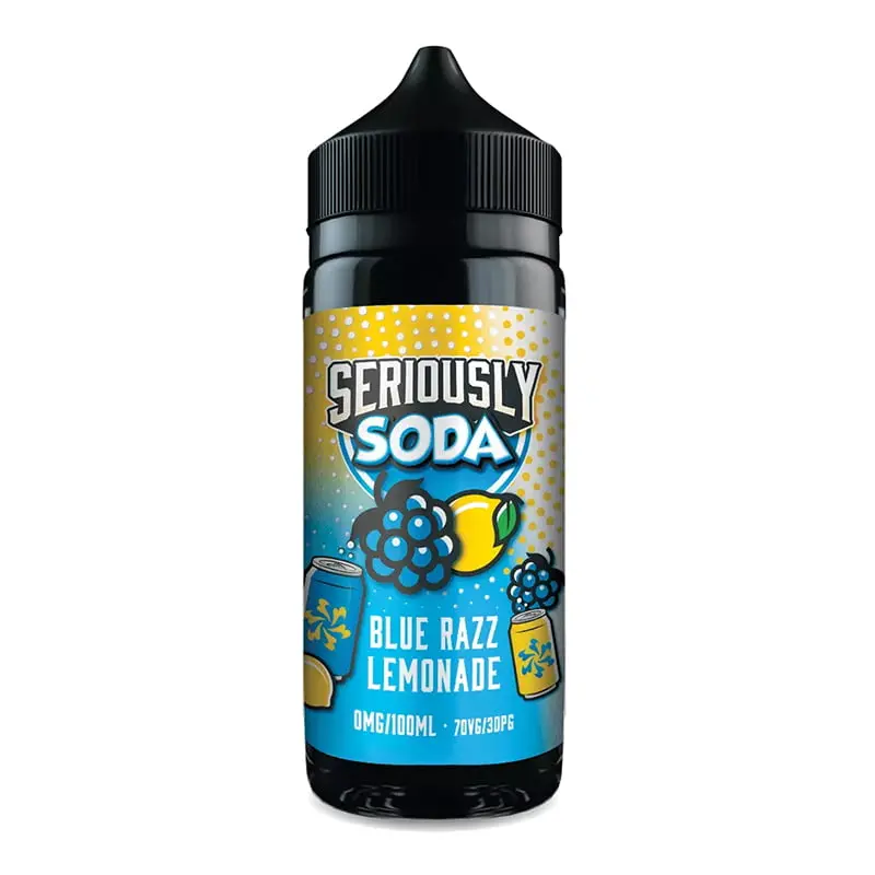 Blue Razz Lemonade by Seriously Soda 100ml Shortfill E-liquid