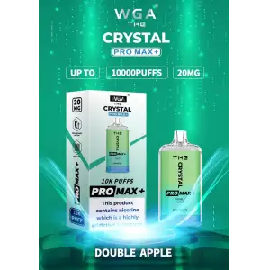 Double Apple by WGA Crystal Pro Max Plus 10000 Disposable Vape 