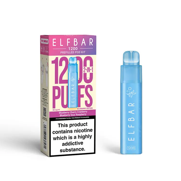 Blueberry Edition Elf Bar 1200 Prefilled Pod Vape Kit