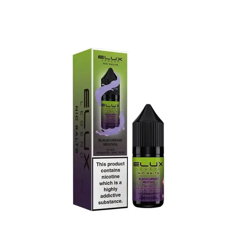 Blackcurrant Menthol by Elux Legend Nic Salt E-Liquid 10ml