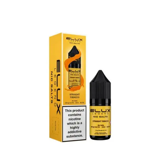 Straight Tobacco by Elux Legend Nic Salt E-Liquid 10ml