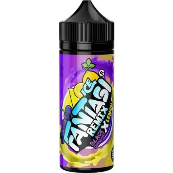 Blackcurrant X Lemon Ice Nic Salt E-liquid by Fantasi Remix 100ml Shortfill 