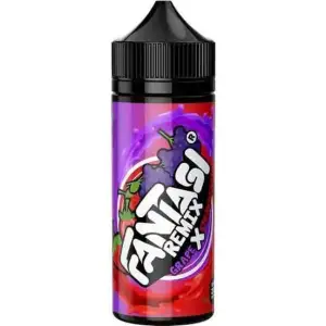 Grape X Strawberry Nic Salt E-liquid by Fantasi Remix 100ml Shortfill 