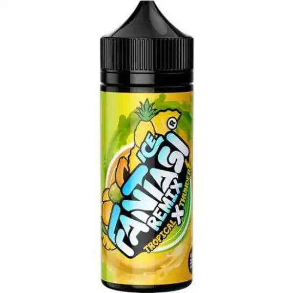 Tropical X Thunder Ice Nic Salt E-liquid by Fantasi Remix 100ml Shortfill 