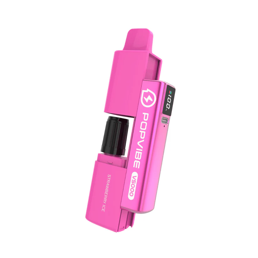 Strawberry Ice Geekvape Popvibe V5000 Disposable Pod Vape Kit 