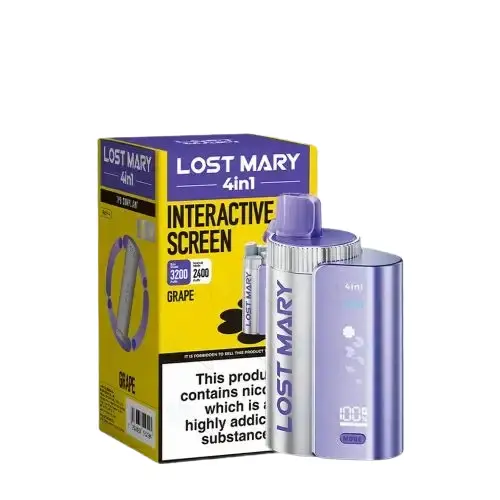 Grape Lost Mary 4 in 1 3200 Puffs Disposable Vape Kit