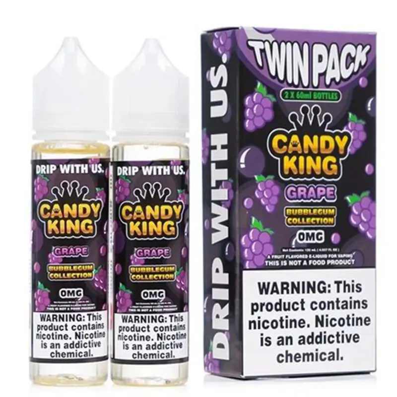 Grape by Candy King Bubblegum Collection 100ml Shortfill E-liquids