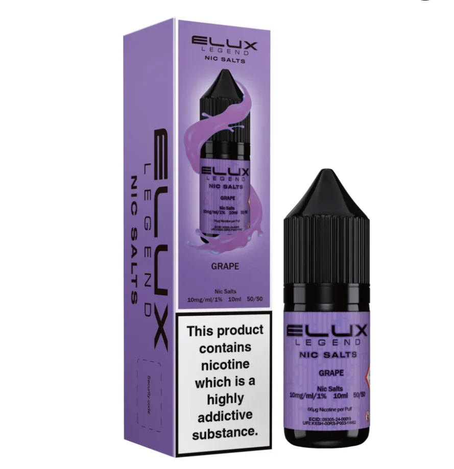 Grape Nic Salt E-Liquid by Elux Legend 10ml - 20mg