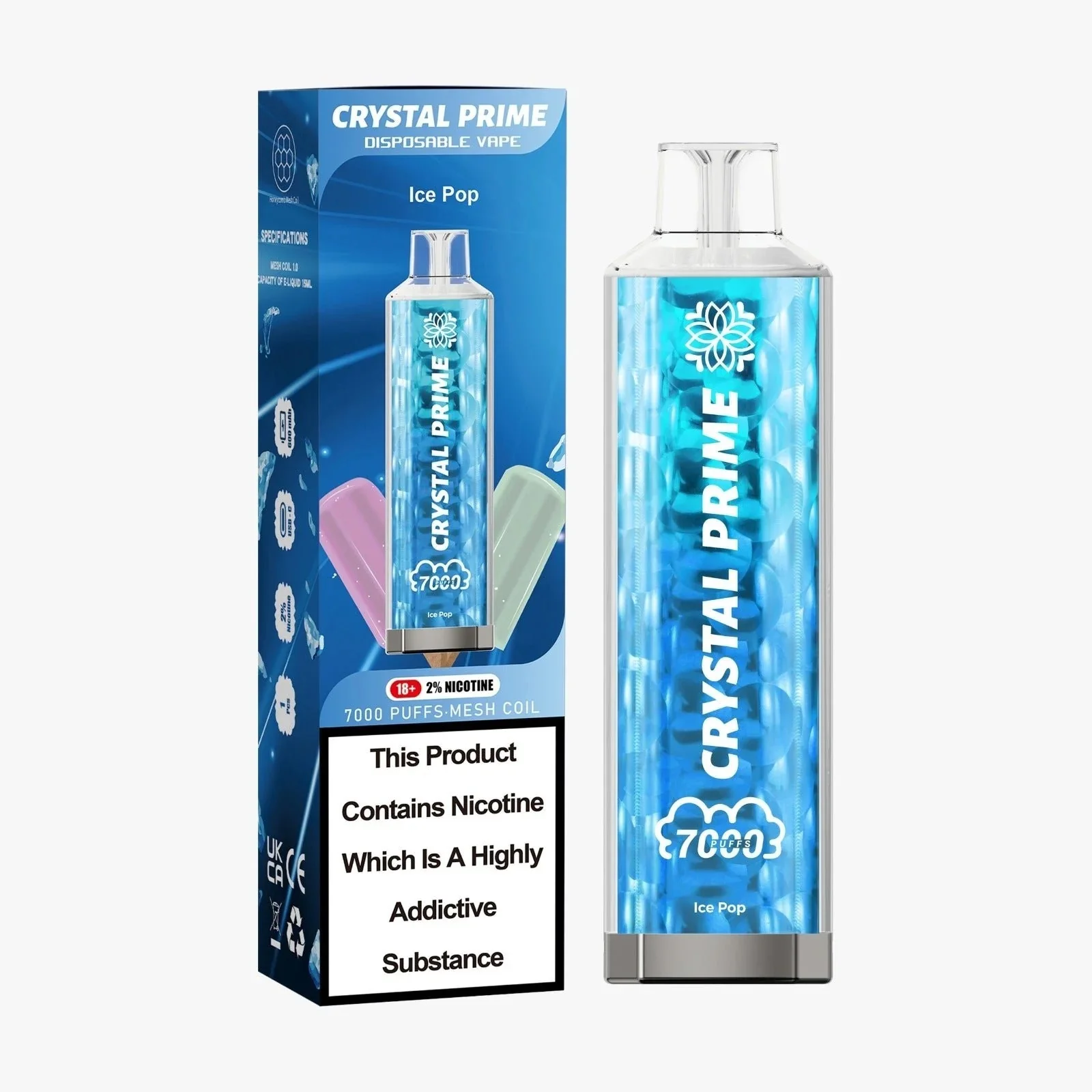 Ice Pop by Crystal Prime 7000 Disposable Vape