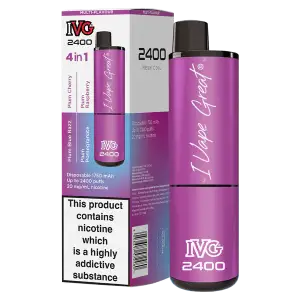 Plum Edition (4 in 1) IVG Bar Crystal 2400 Disposable Vape