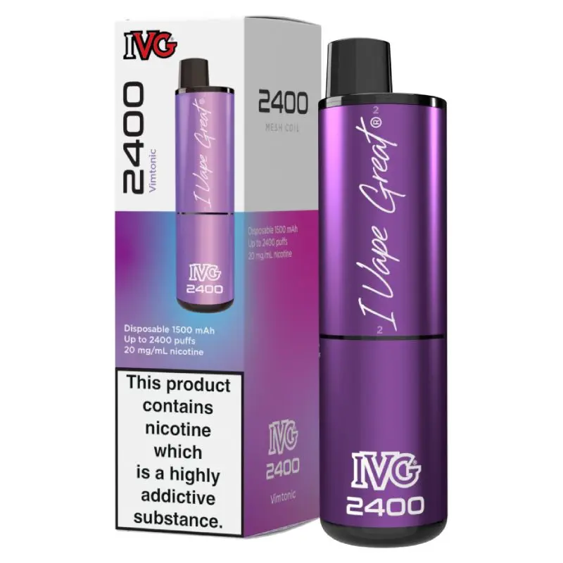 Vimtonic IVG Bar Crystal 2400 Disposable Vape 