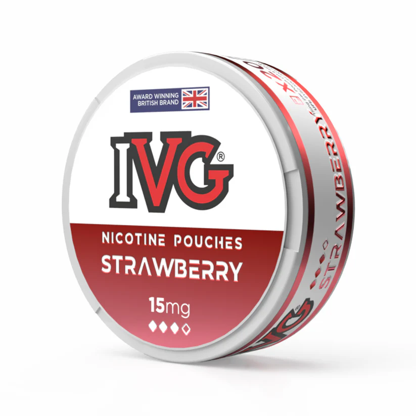  Strawberry Nicotine Pouches by IVG | 15mg