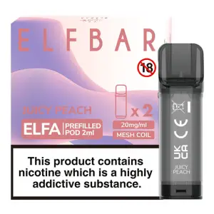 Juicy Peach Elfa Pod By Elfbar 