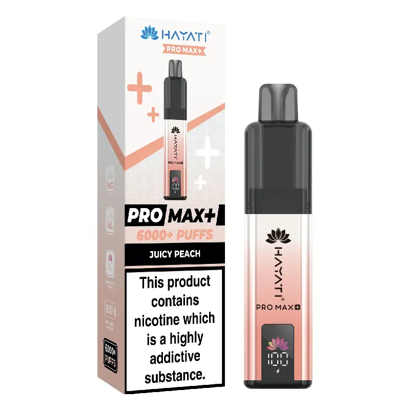 Juicy Peach Hayati Pro Max Plus 6K Prefilled Pod Vape Kit