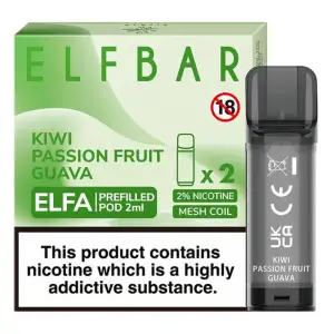 Kiwi Passionfruit Guava Elfa Pod By Elfbar 