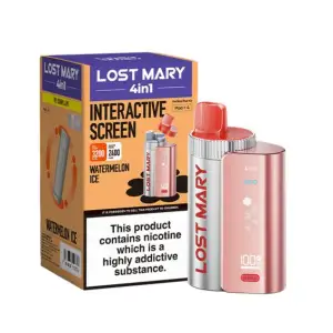 Watermelon Ice Lost Mary 4 in 1 3200 Puffs Disposable Vape Kit 