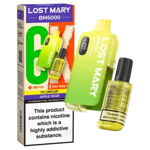 Apple Pear Lost Mary BM6000 Disposable Vape Kit 20mg