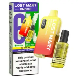 Banana Volcano Lost Mary BM6000 Disposable Vape Kit 20mg