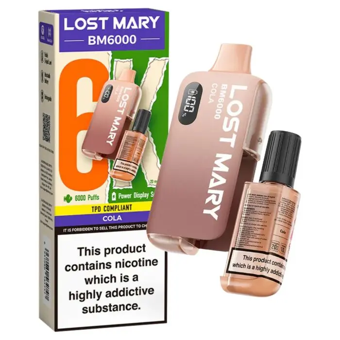 Cola Lost Mary BM6000 Disposable Vape Kit 20mg