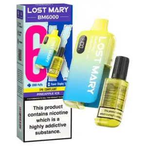 Lost Mary BM6000 Disposable Vape Kit 20mg | Pineapple Ice