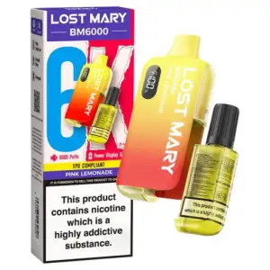 Pink Lemonade Lost Mary BM6000 Disposable Vape Kit 20mg