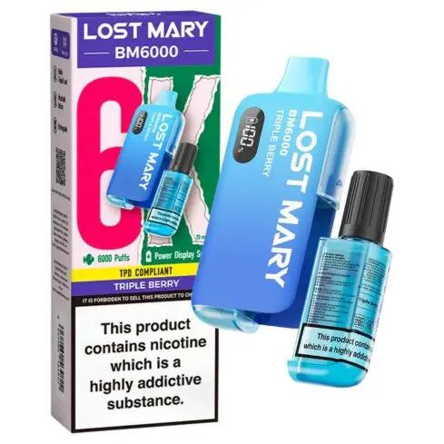 Triple Berry Lost Mary BM6000 Disposable Vape Kit 20mg