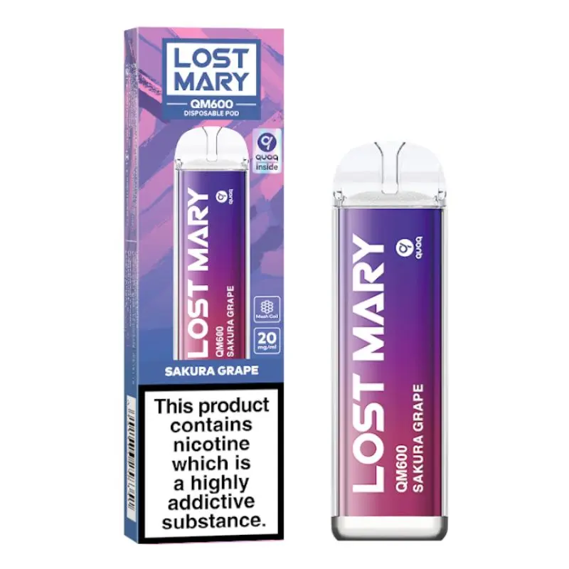 Sakura Grape Lost Mary QM600 Disposable Vape 