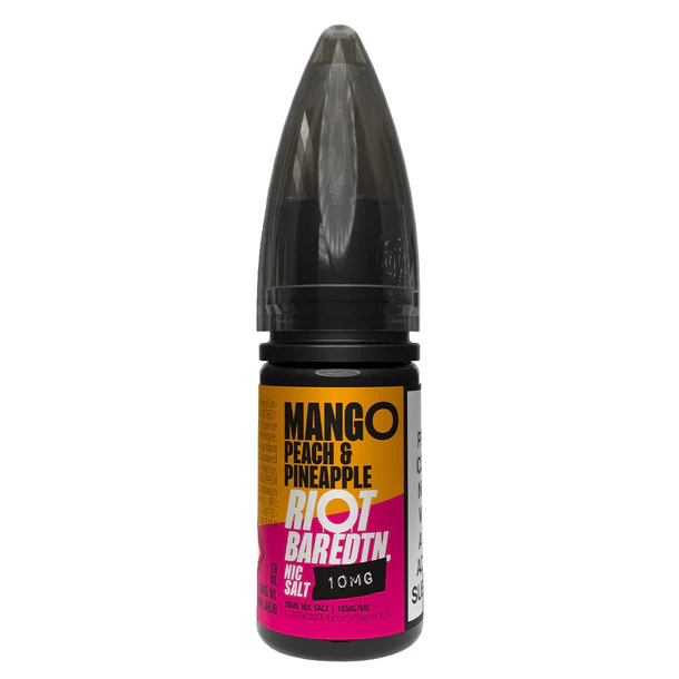 Mango Peach & Pineapple Bar EDTN By Riot Squad Nic Salt E-Liquid 10ml