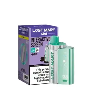 Menthol Lost Mary 4 in 1 3200 Puffs Disposable Vape Kit 