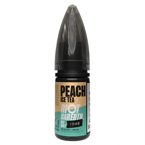 Peach Ice Tea Bar EDTN By Riot Squad Nic Salt E-Liquid 10ml