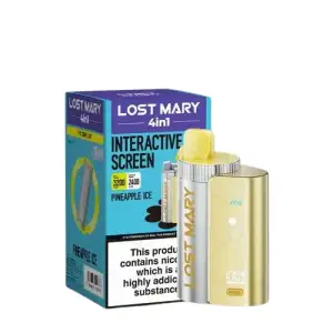 Pineapple Ice Lost Mary 4 in 1 3200 Puffs Disposable Vape Kit 