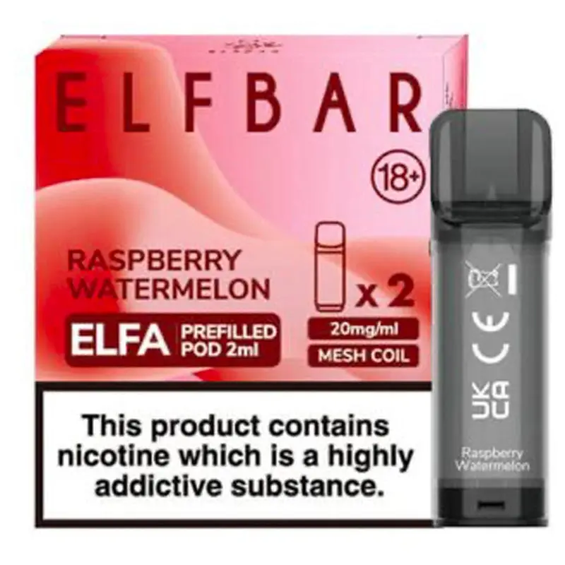 Raspberry Watermelon Elfa Pod By Elfbar 