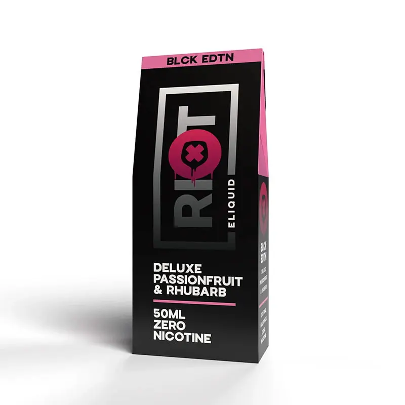 Deluxe Passionfruit & Rhubarb by Riot Blck Edtn E-Liquid 50ml