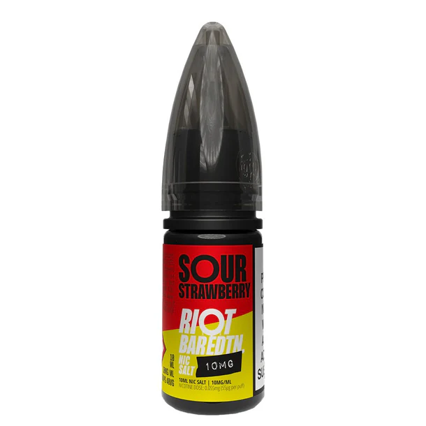 Sour Strawberry Bar EDTN By Riot Squad Nic Salt E-Liquid 10ml