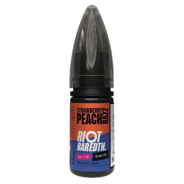 Strawberry Peach Razz Bar EDTN By Riot Squad Nic Salt E-Liquid 10ml