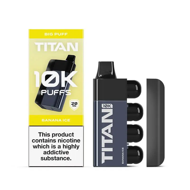 Banana Ice Titan 10K Disposable Vape 20mg