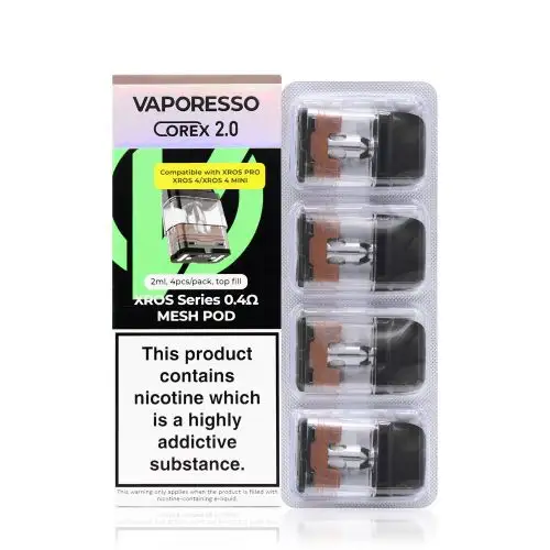 Vaporesso Xros Corex 2.0  Refillable Replacement Pods | 0.4 ohm Mesh Pod