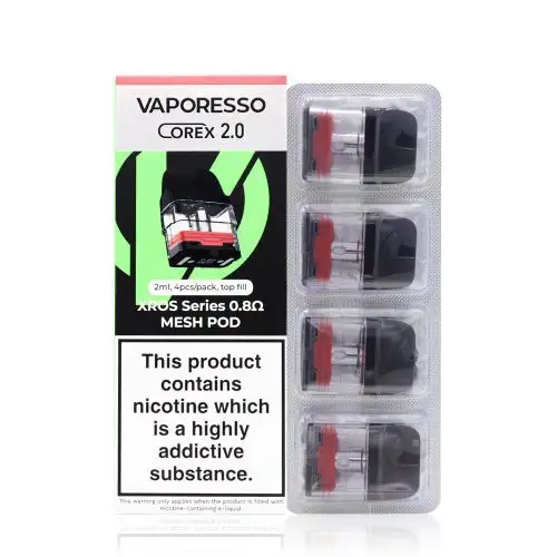 Vaporesso Xros Corex 2.0  Refillable Replacement Pods | 0.8 ohm Mesh Pod