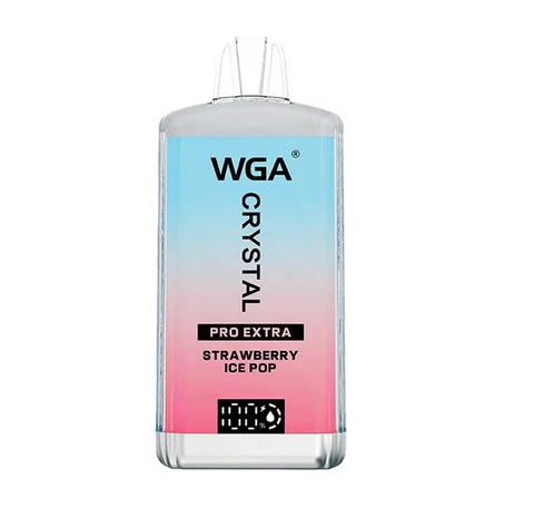 Strawberry Ice Pop WGA Crystal Pro Max Extra 15000 Disposable Vape